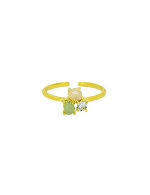 Jolie and Deen Poppy Ring Gold