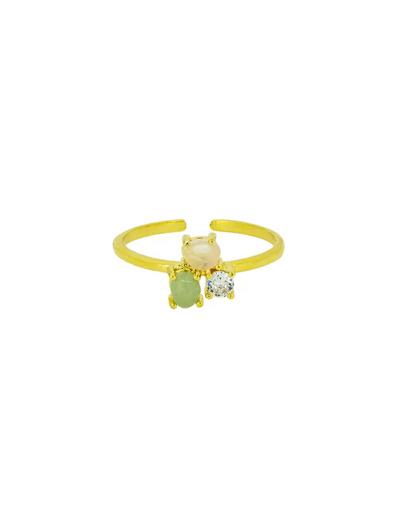 Jolie and Deen Poppy Ring Gold