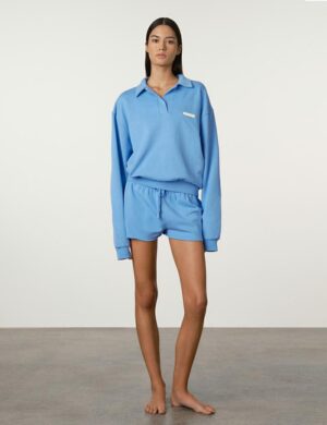 Zulu & Zephyr Collared Sp Sweatshirt Bl