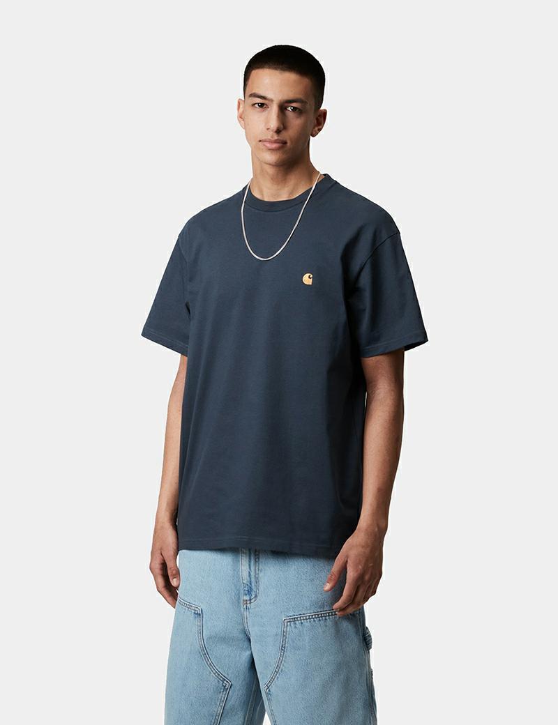 Carhartt Ss Chase Tee Dusty Blue