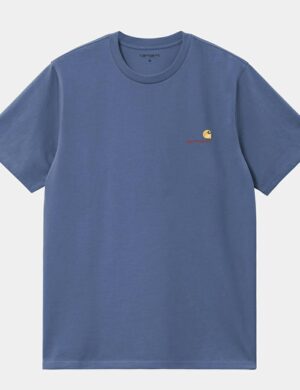 Carhartt Ss American Script t Blue