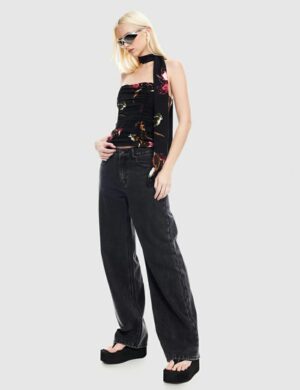 Lioness Rising Jean Washed Onyx