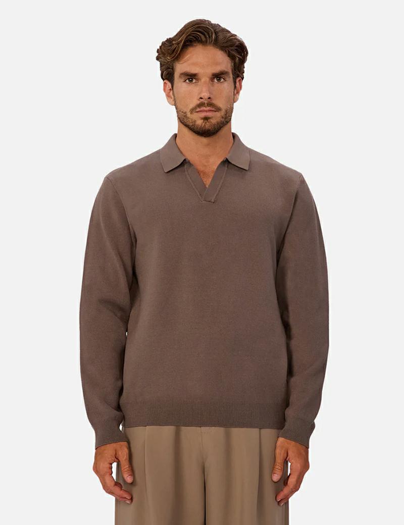 Industrie Wynslow Polo Knit Chesnut