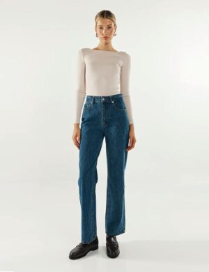 Madison the Label Caden Ls Top Oyster