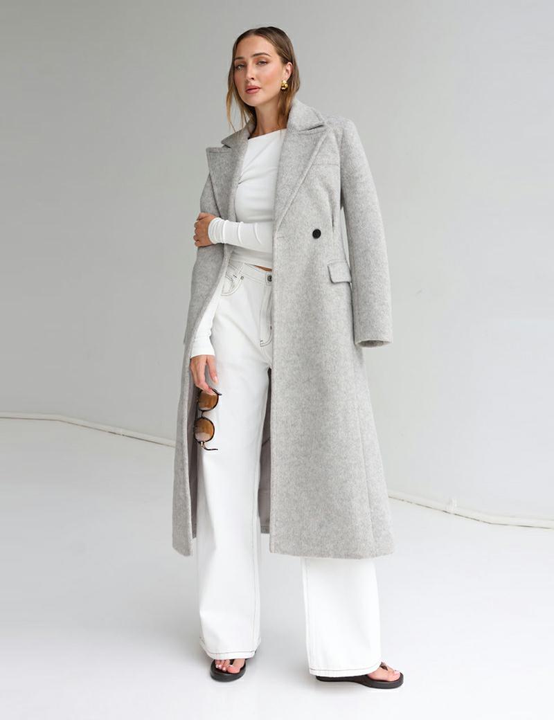 Madison the Label Oliver Coat Grey