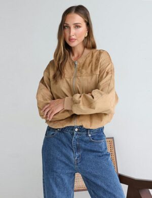 Madison the Label Deserae Jacket Tan