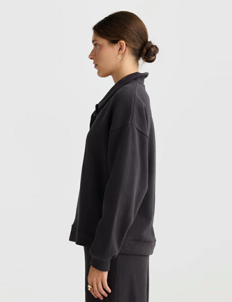 Ortc Ava Polo Sweater Black