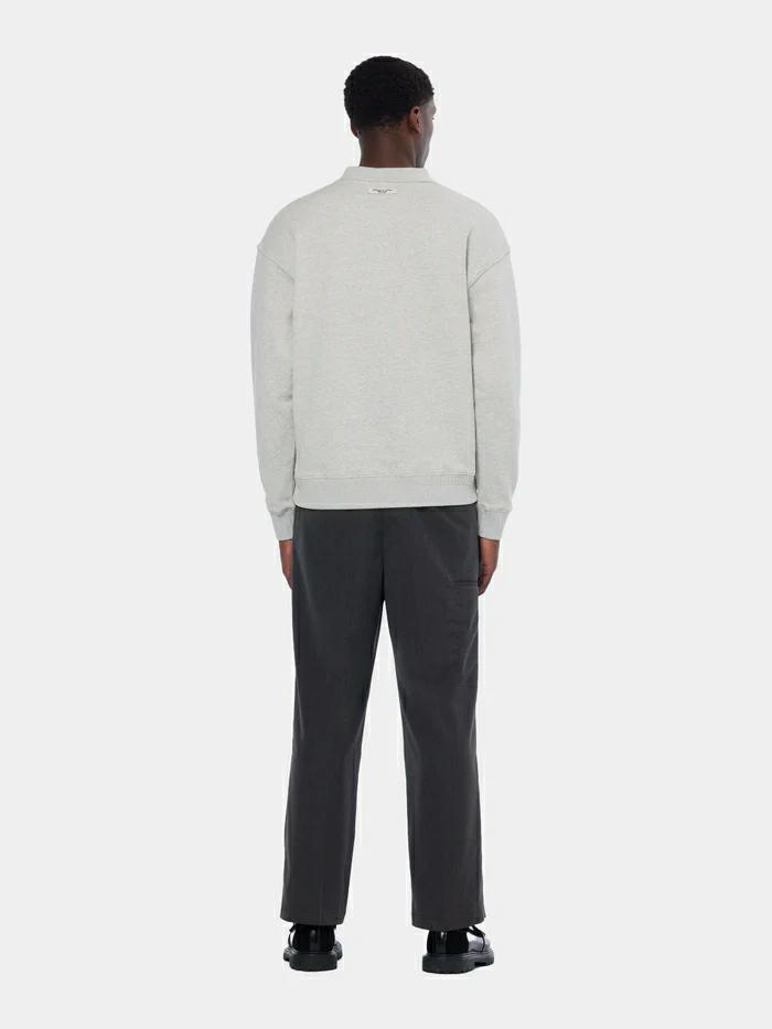 Scotch & Soda Polo Sweatshirt Lt Grey