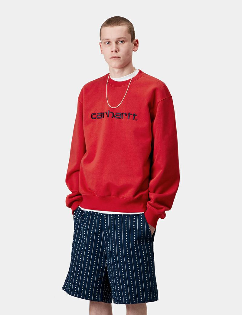 CARHARTT SWEAT CHERRY