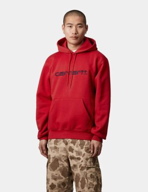 HOODED CARHARTT SW CHERRY