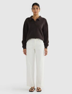 Ortc Ava Polo Sweater Carob