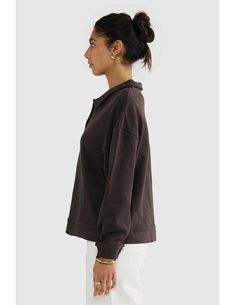 Ortc Ava Polo Sweater Carob