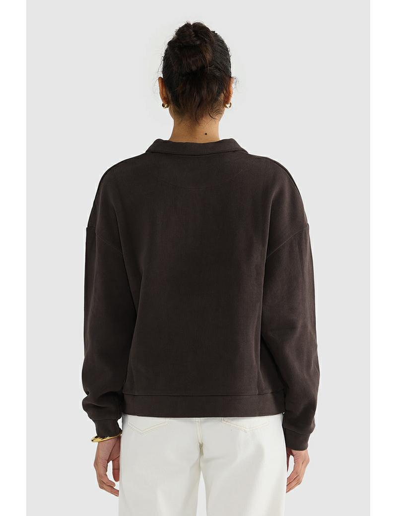 Ortc Ava Polo Sweater Carob