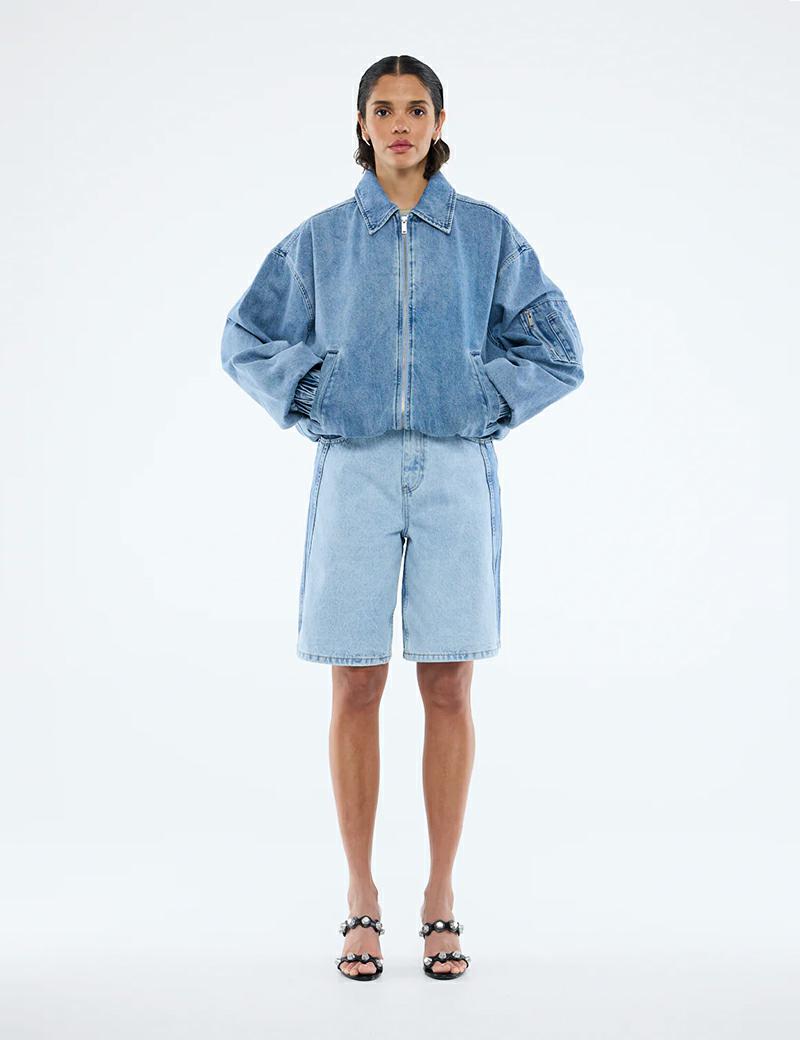 Ena Pelly Harlow Denim Bomber Mid