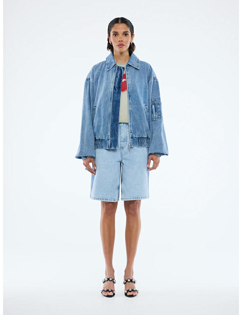 Ena Pelly Harlow Denim Bomber Mid