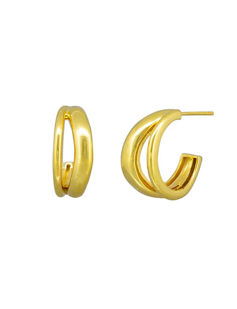 Jolie and Deen Fifi Hoops Gold
