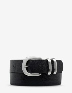 Status Anxiety Let It Be Belt Black Silv