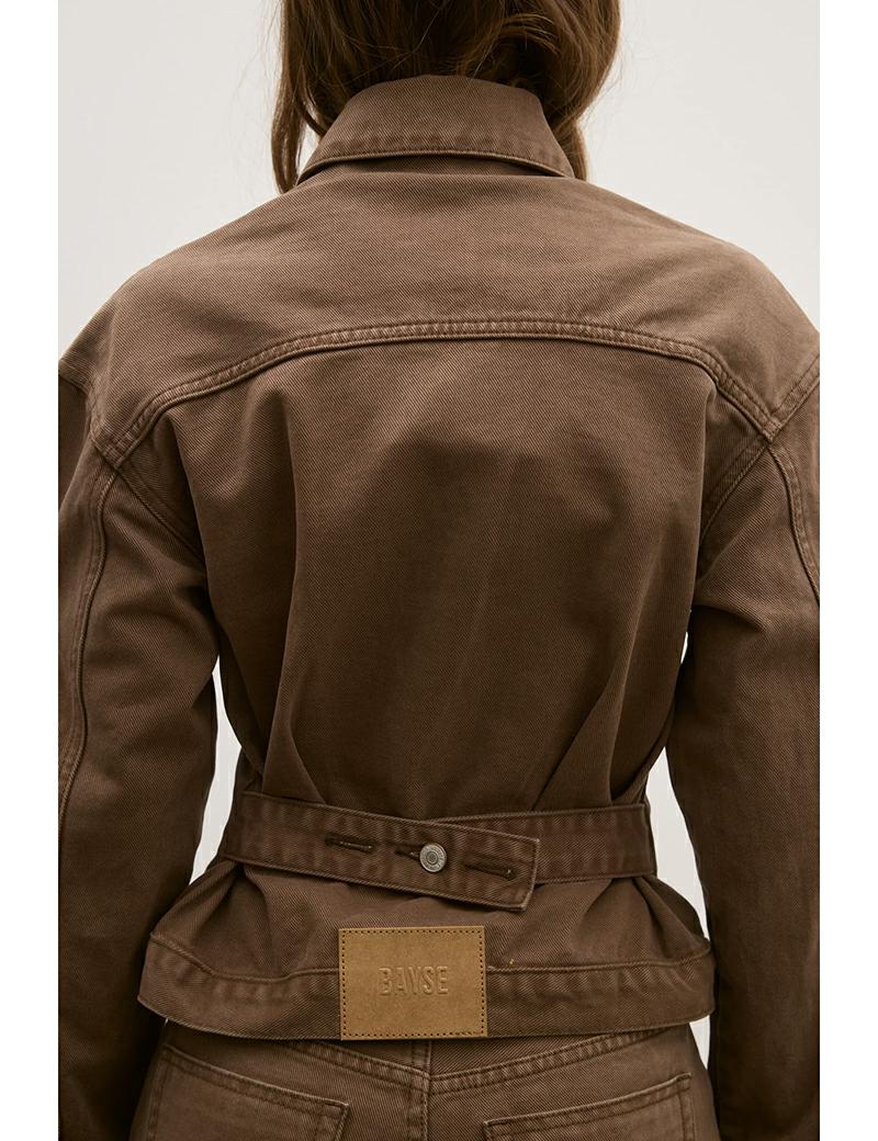 Bayse Brand Violet Denim Jacket Choco