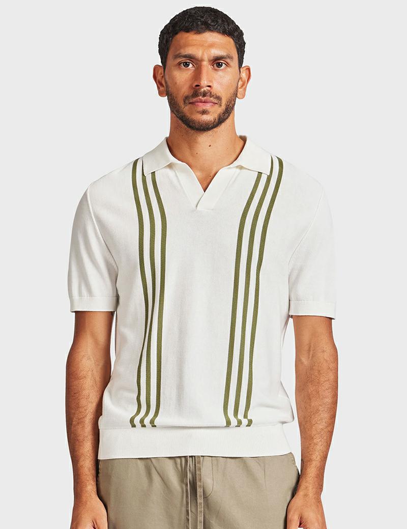 Academy Jonny Knit Polo Natural