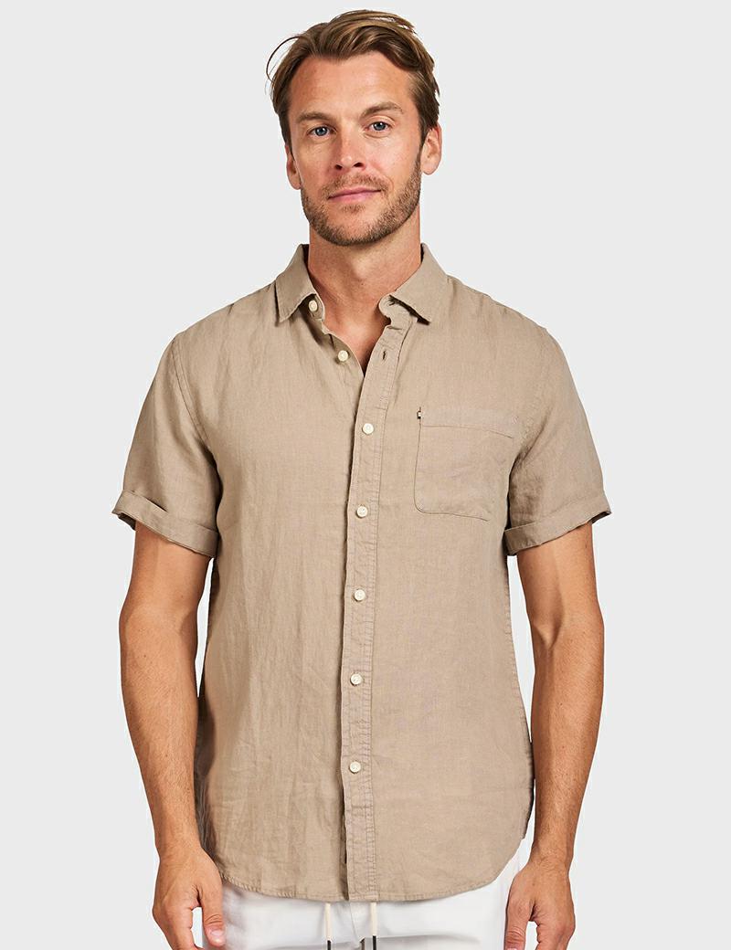 Academy Hampton Linen Ss Seaspong