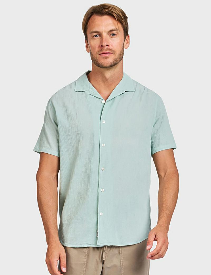 Academy Bedford Ss Shirt Aquamari