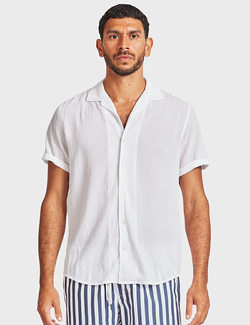 Academy Bedford Ss Shirt White