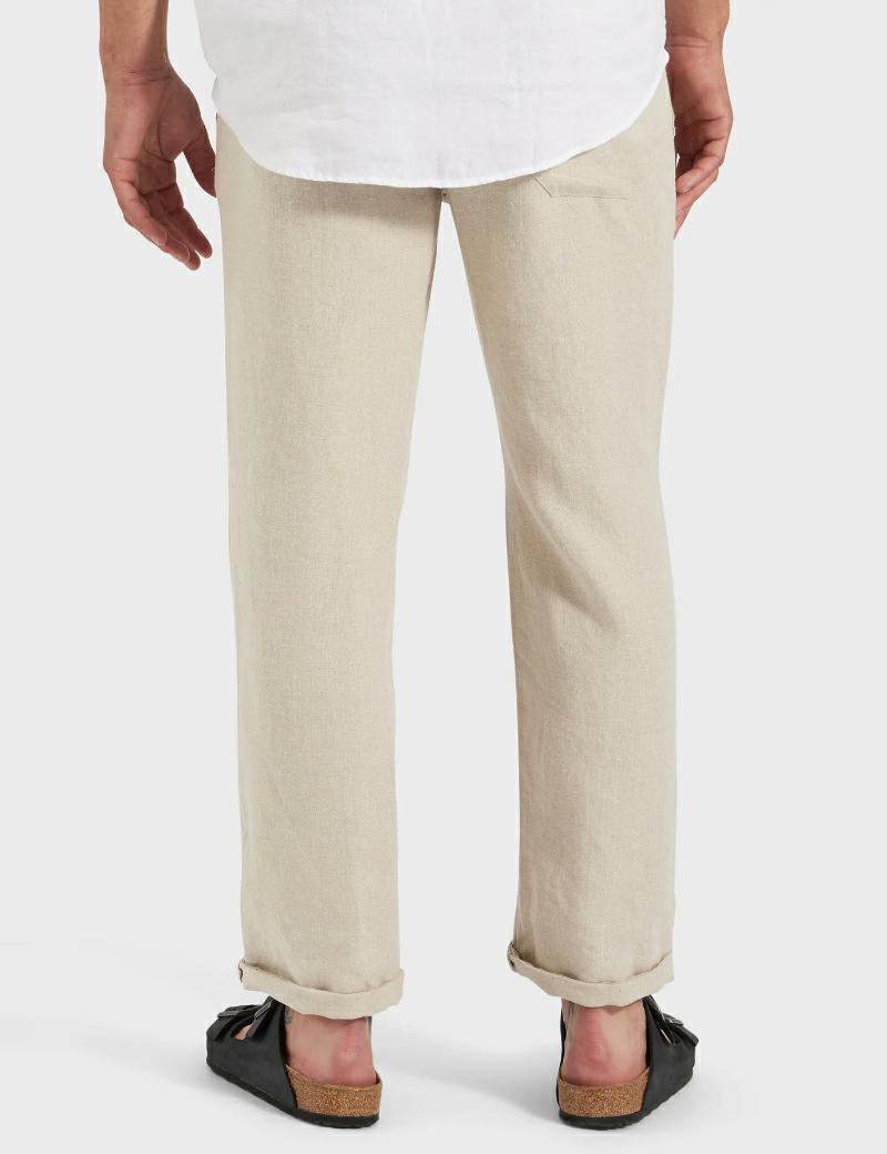 Academy Riviera Linen Pant Oatmea