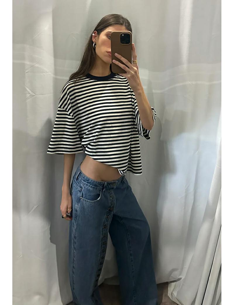 Lioness Bloom Ss Tee White Navy