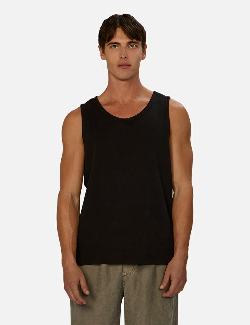 Industrie Brando Ribbed Tank Black