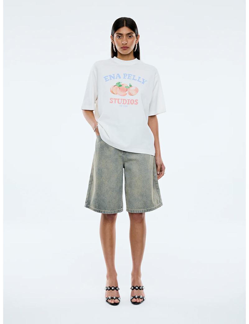 Ena Pelly Peaches Tee Vint White