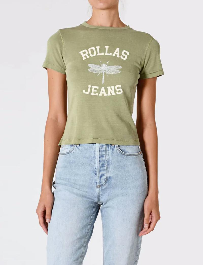 Rollas Classic Tee Dragonfly Oli