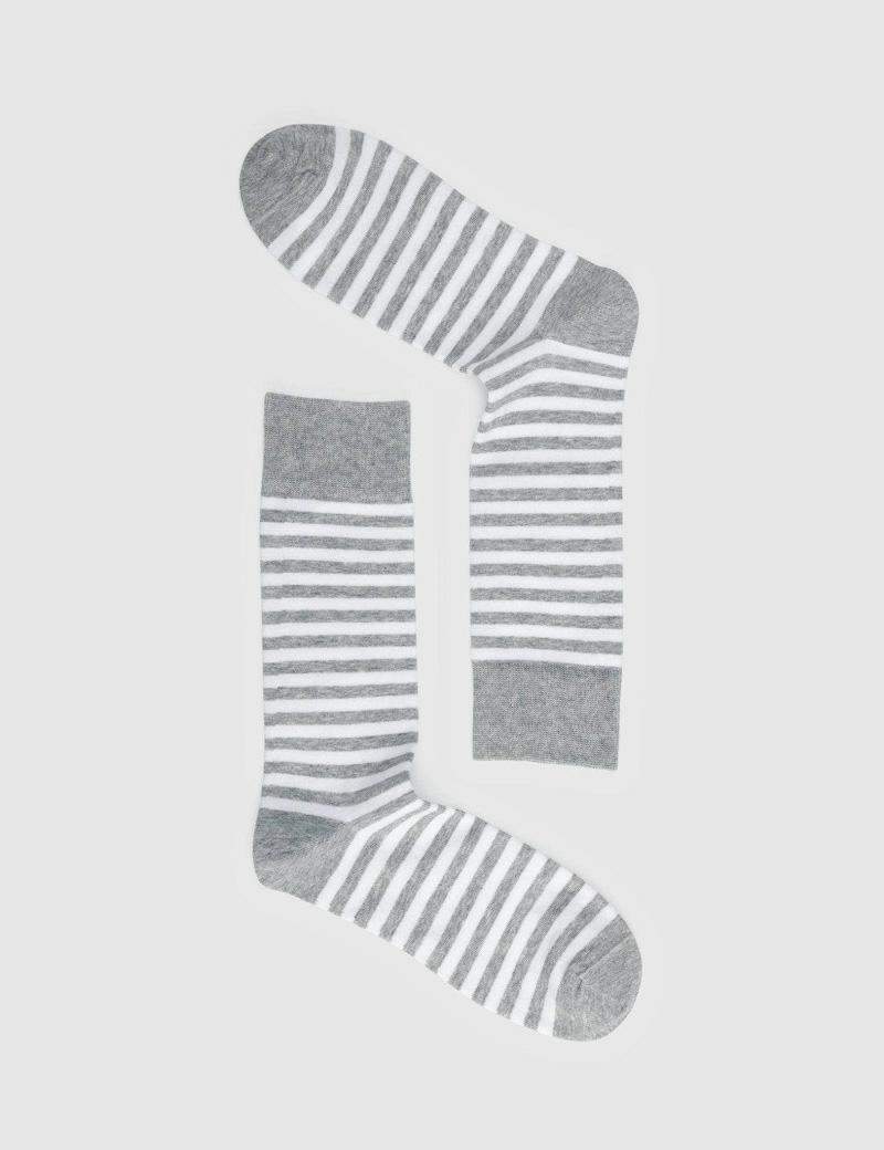 Ortc Grey White St Sock
