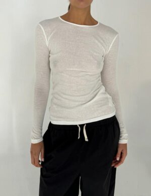 Zulu & Zephyr Hemp Jersey Ls White