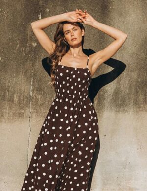 Paperheart Amanda Choc Polka Maxi