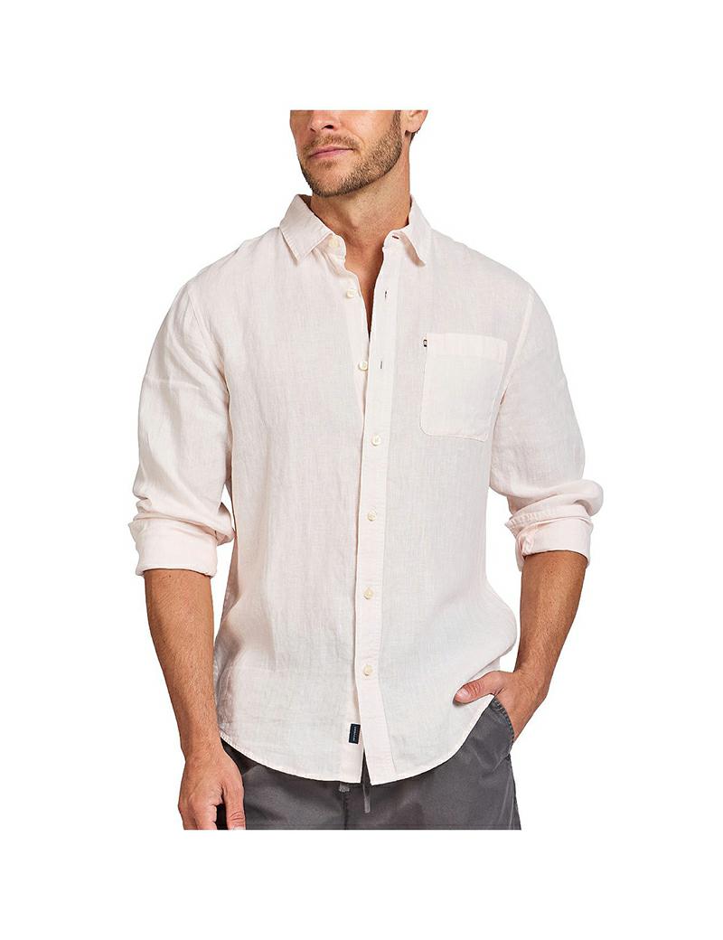 Academy Hampton Linen Shirt Dawn