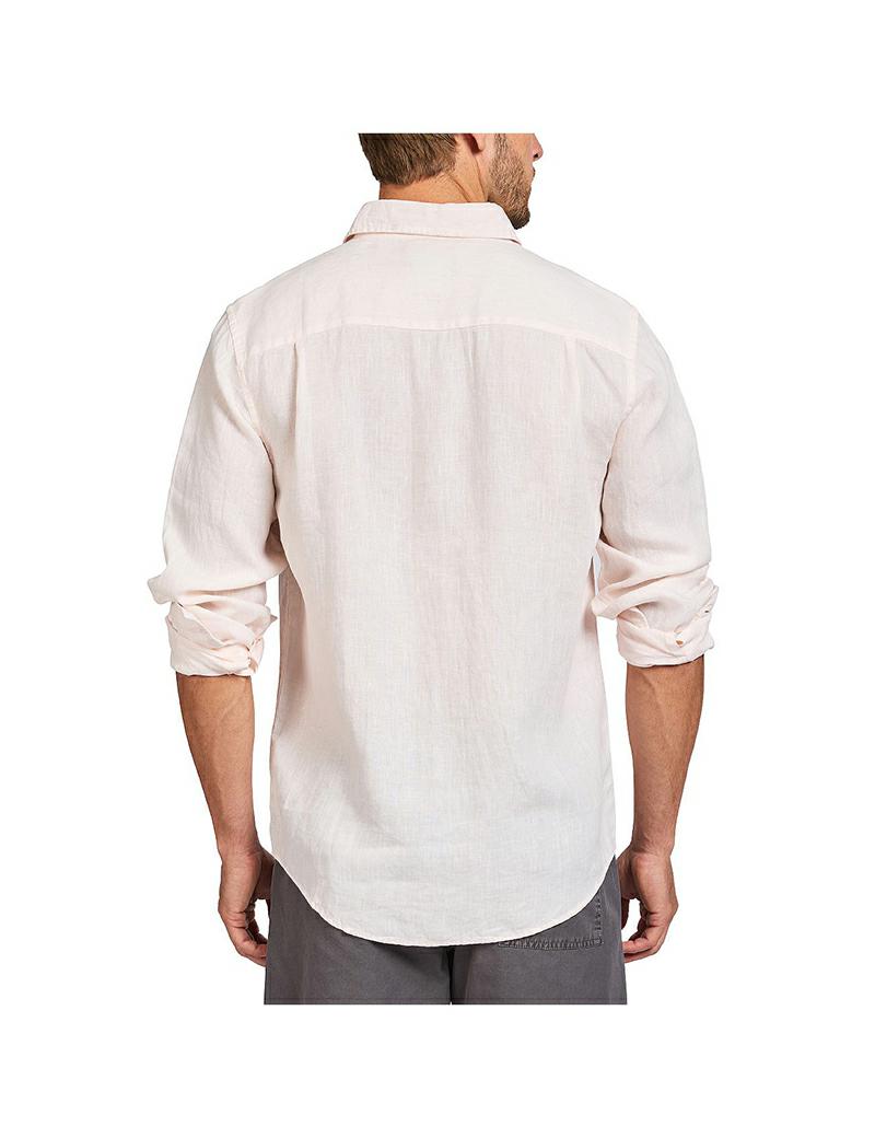 Academy Hampton Linen Shirt Dawn