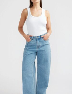 Ena Pelly Carrie Denim Jean Mid Blu