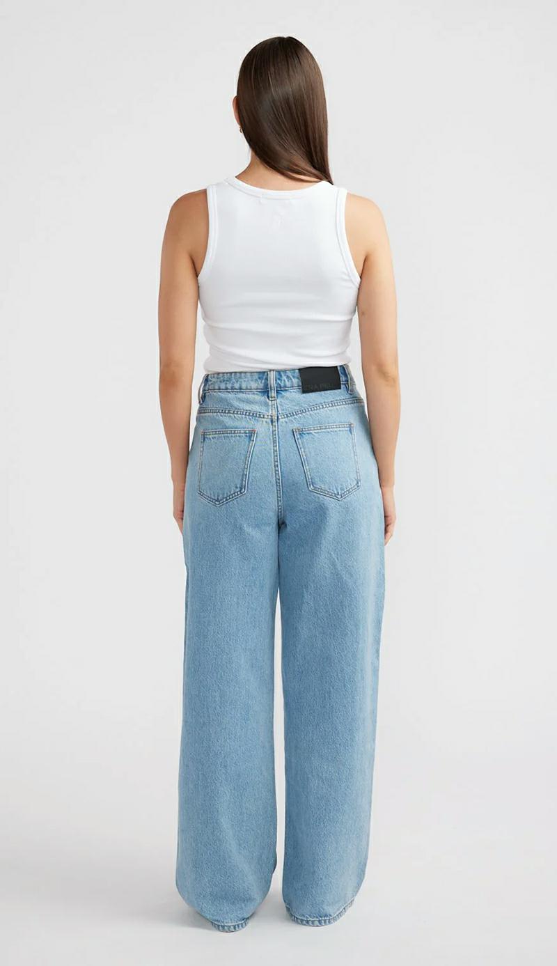 Ena Pelly Carrie Denim Jean Mid Blu