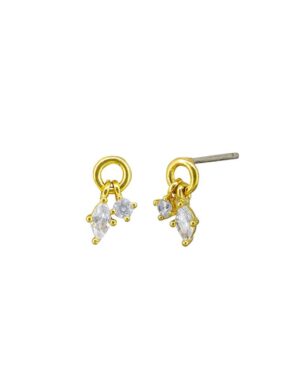 Jolie and Deen Avery Studs Gold