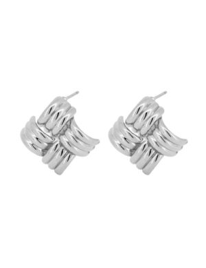 Jolie and Deen Coco Earrings Silver