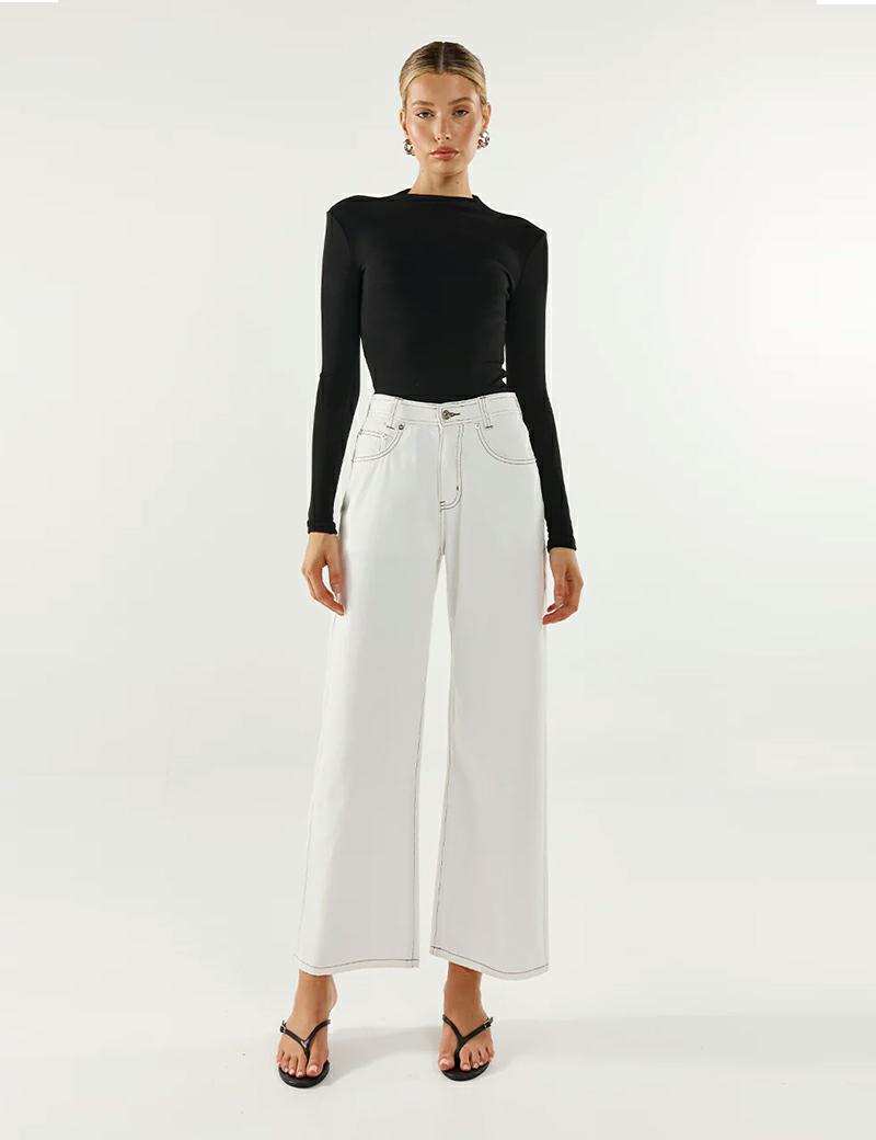 Madison the Label Marc Ls Top Black