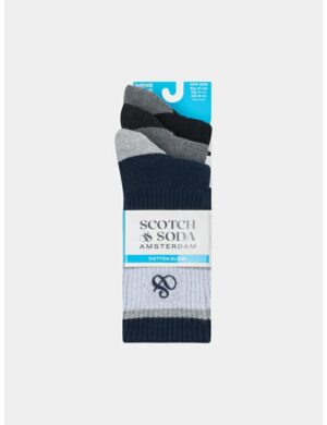 Scotch & Soda 3 Pk Scotch Socks Navy