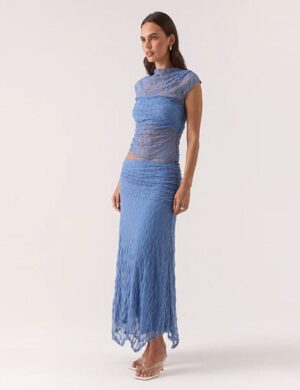 Sovere Lowri Skirt Slate Blue