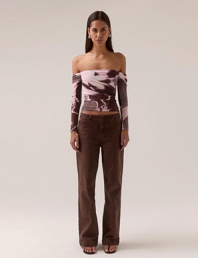 Sovere Afterlight Ls Top Raisin