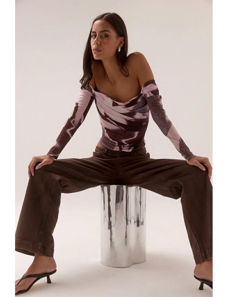 Sovere Afterlight Ls Top Raisin