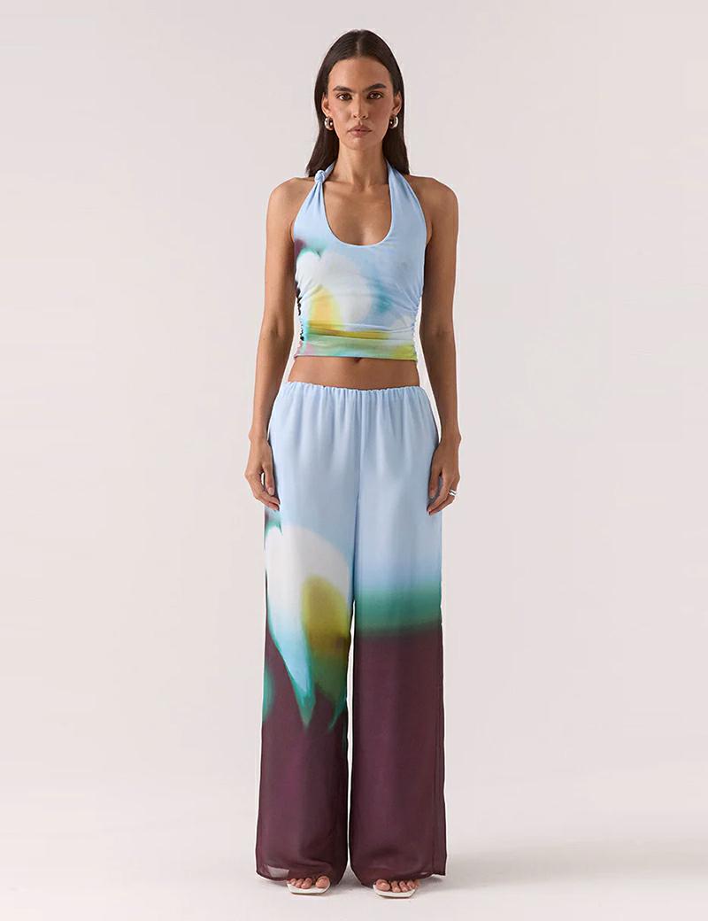 Sovere Zinnia Mesh Top Azure