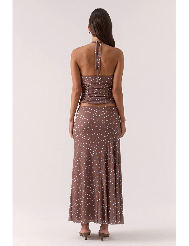 Sovere Delilah Top Mocha Polka