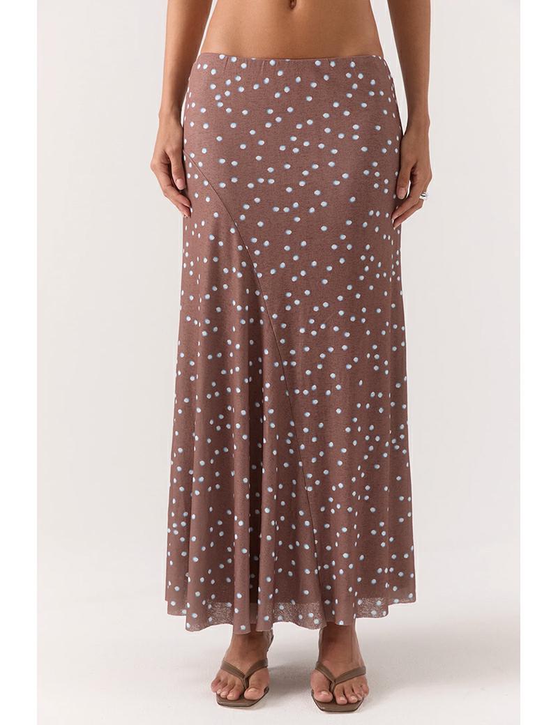 Sovere Delilah Skirt Mocha Polka
