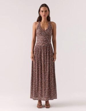 Sovere Delilah Maxi Dress Mocha