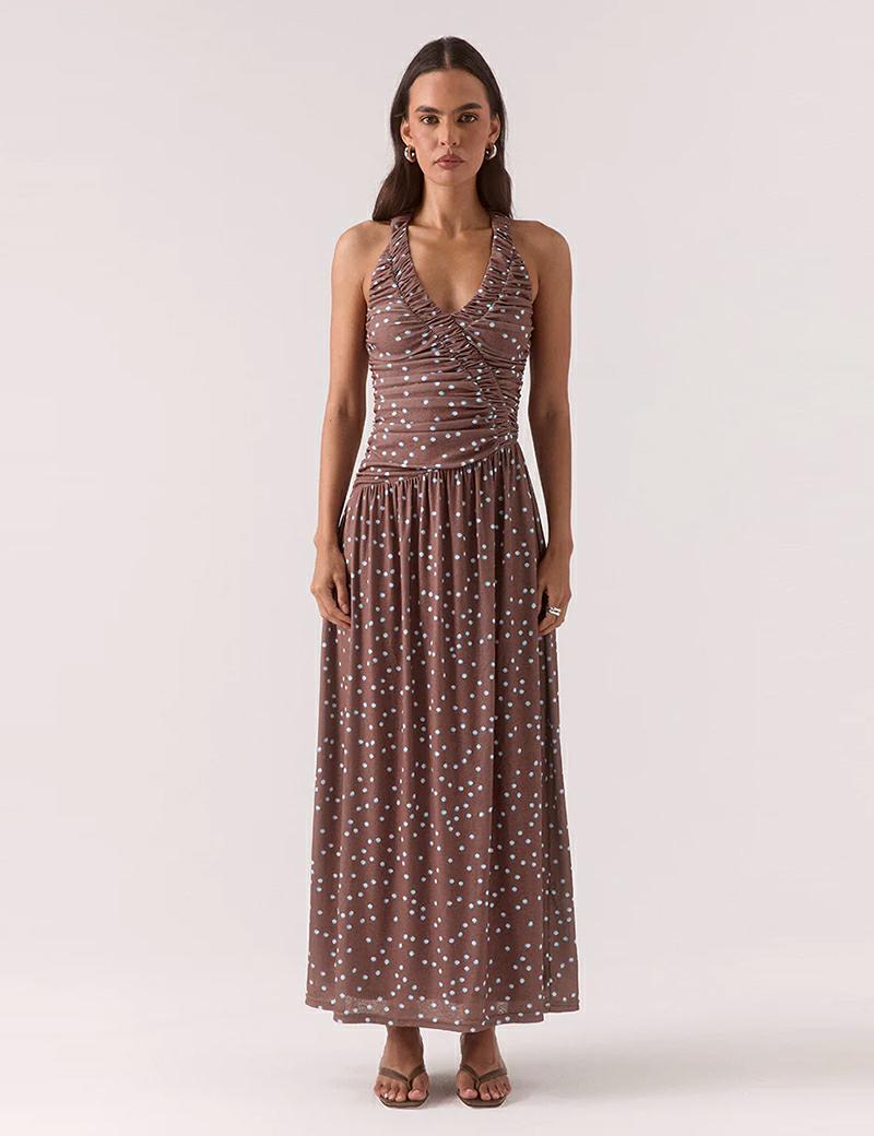 Sovere Delilah Maxi Dress Mocha
